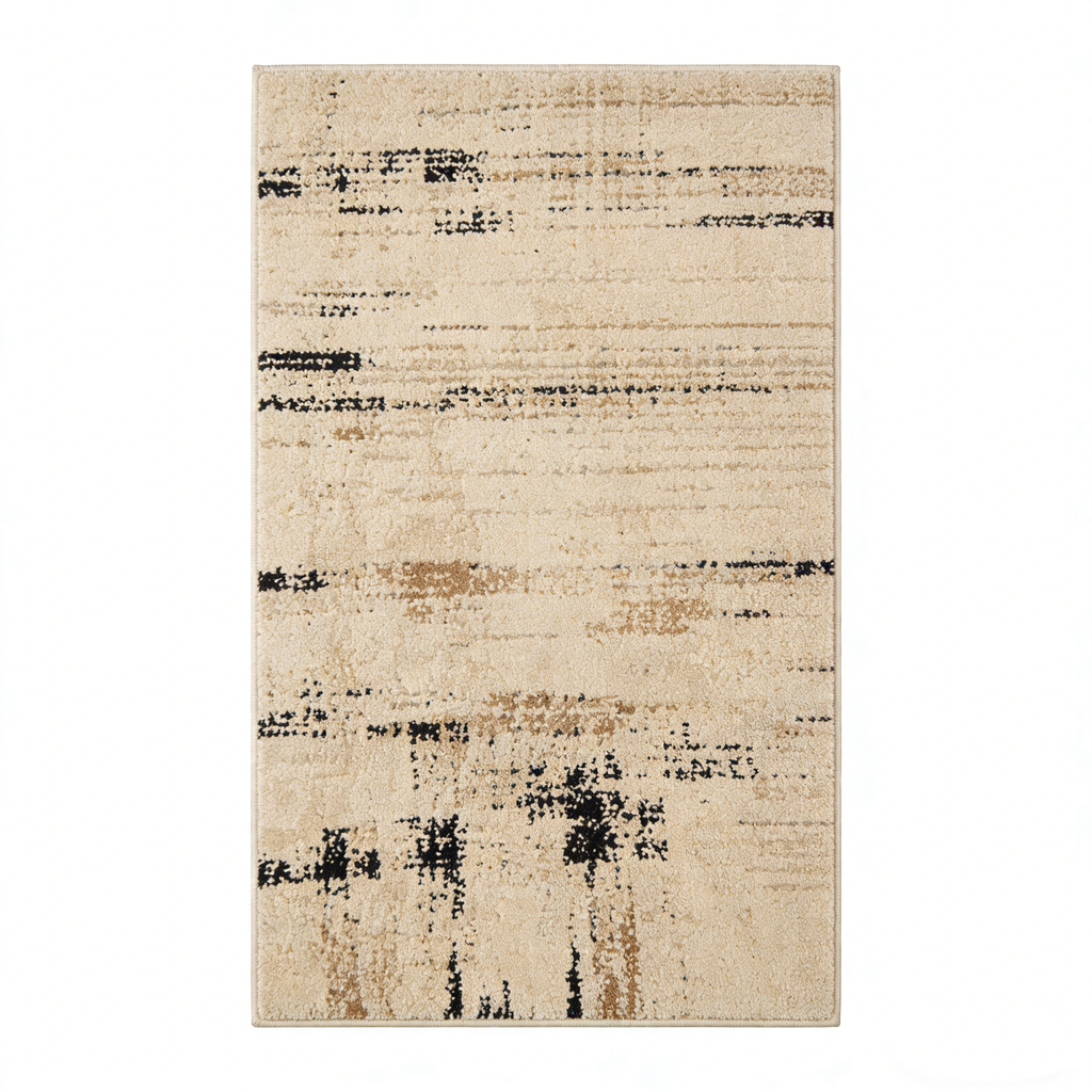 White Jute and Wool Rug