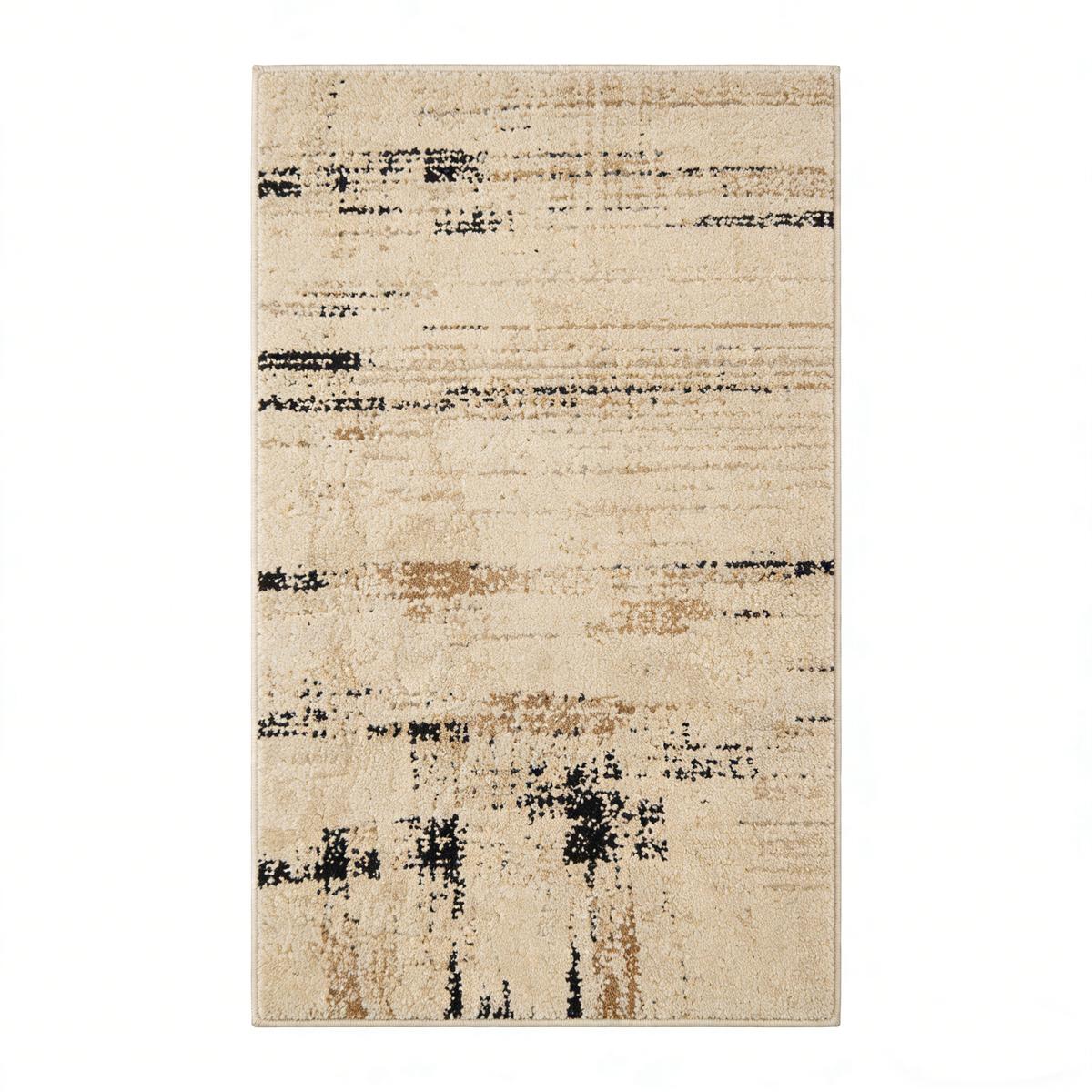 White Jute and Wool Rug