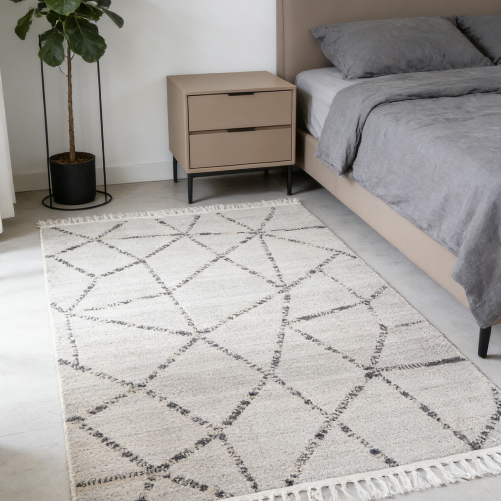 Geometric Grey & Anthracite Rug