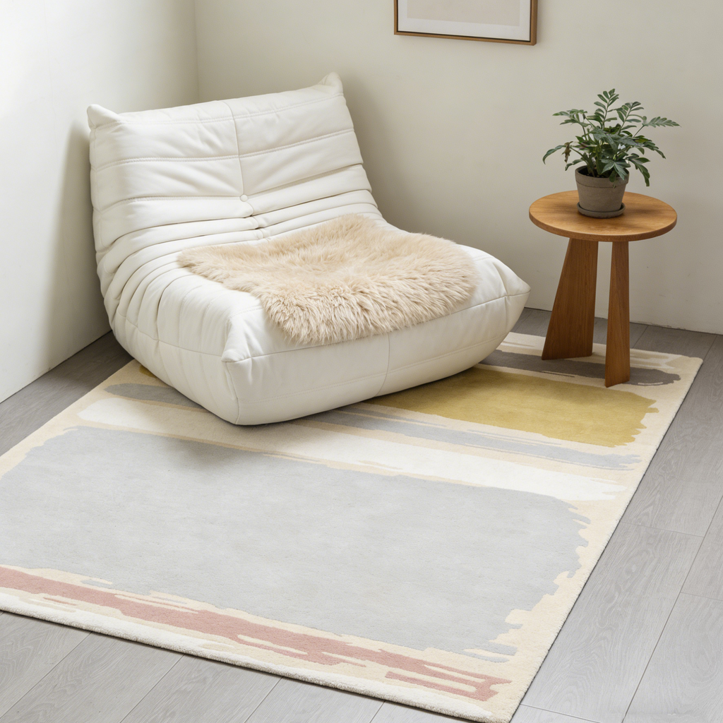 Abstract Linden/Silver Rug - 45401