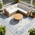 Oriental Grey Blue Rug