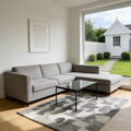121100 Twinset In Gray & whitek Rug