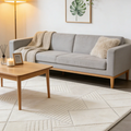 Abstract Grey Blue Rug