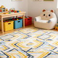 Ruby Maze in Grey Rug
