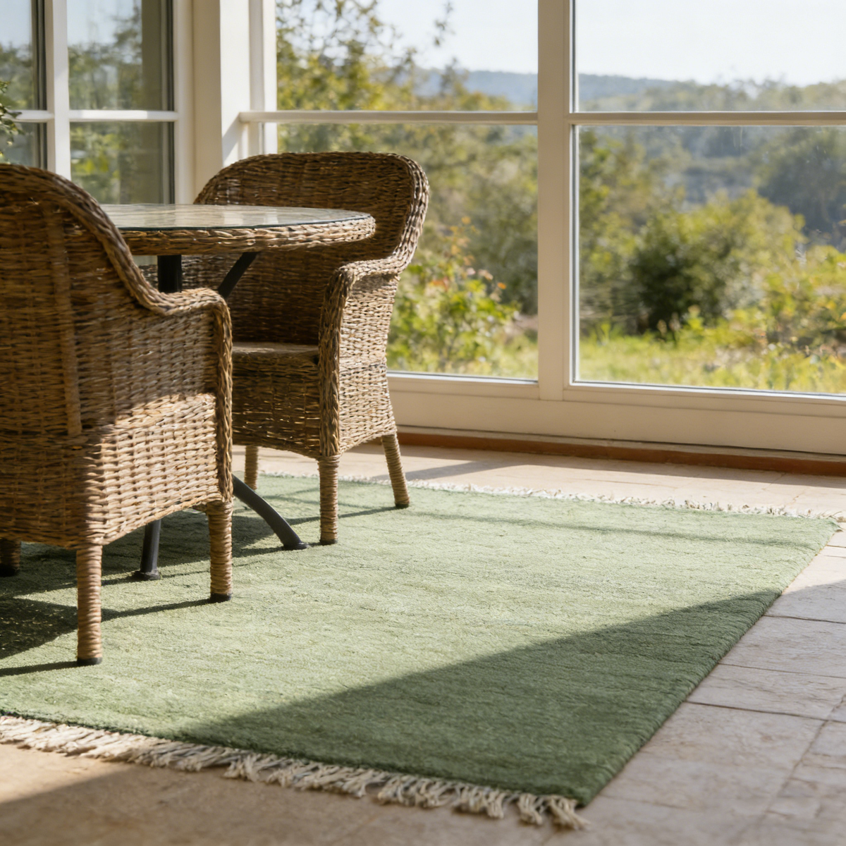 Jute in Emerald Rug