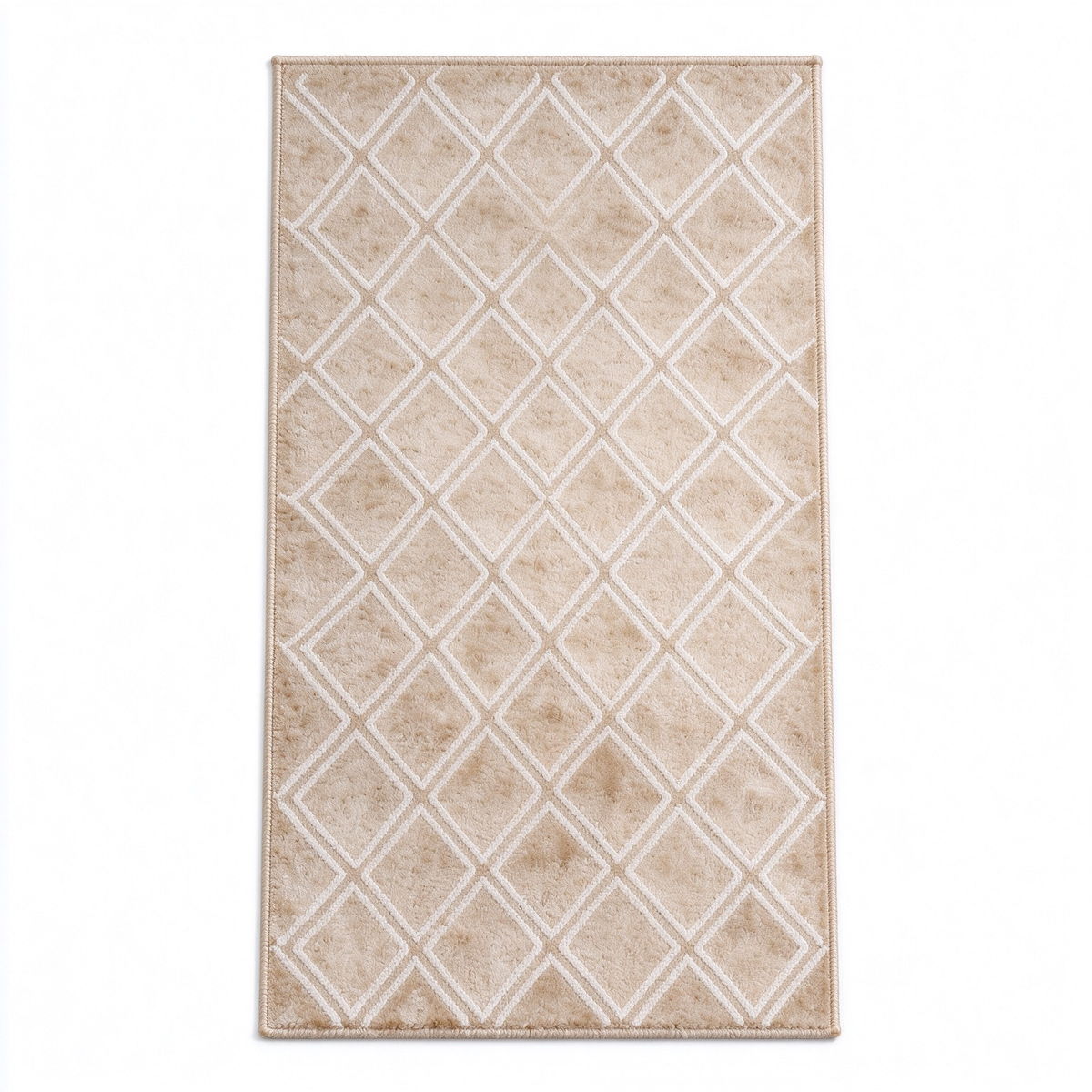 Geometirc Natural Beige Jute Rug