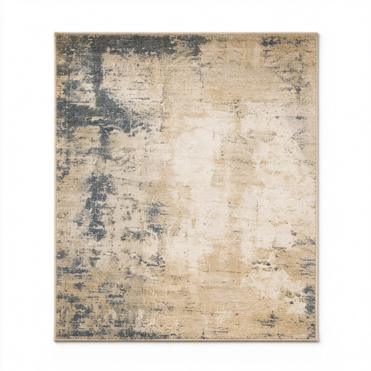 Abstract Reversible Beige Rug