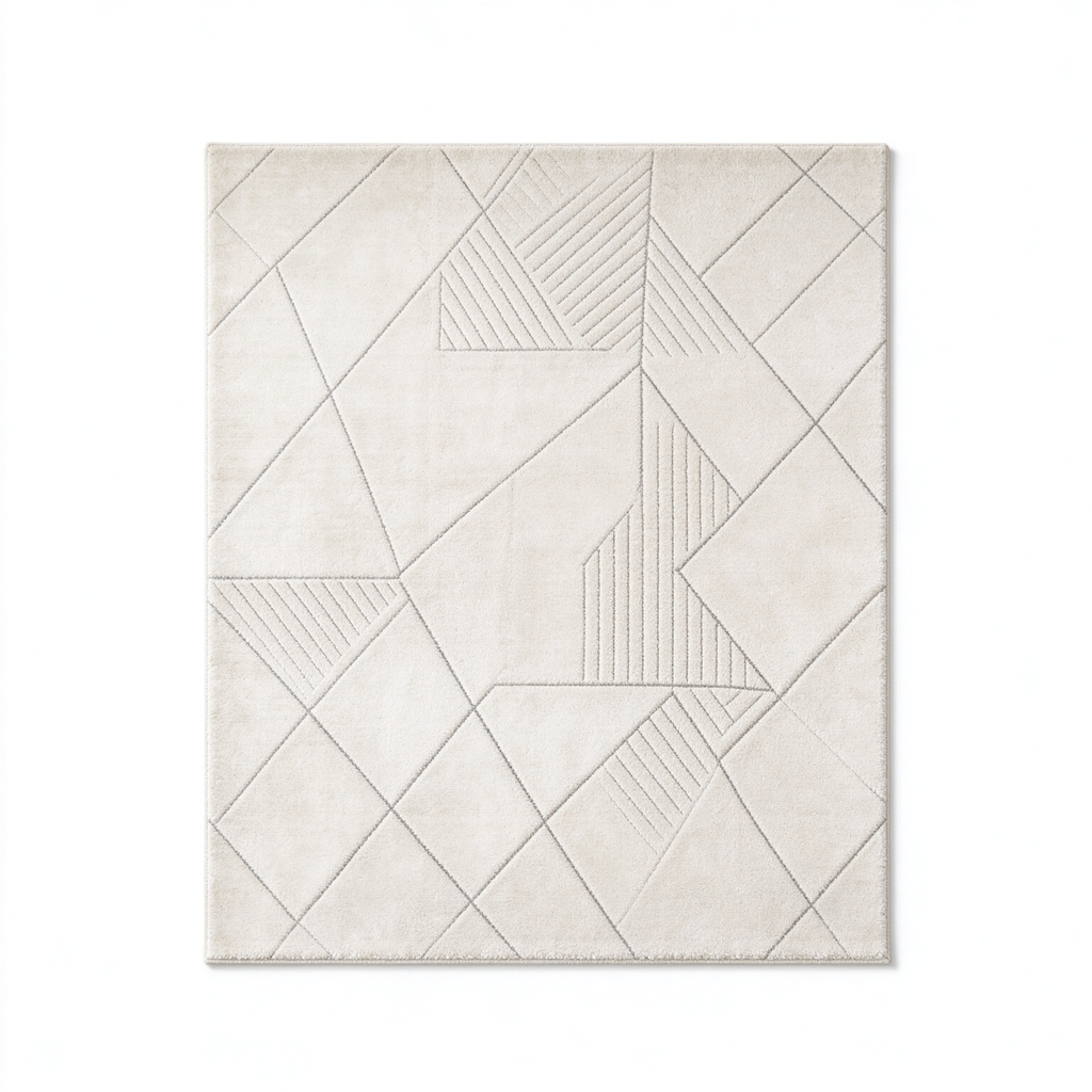 Abstract Grey Blue Rug