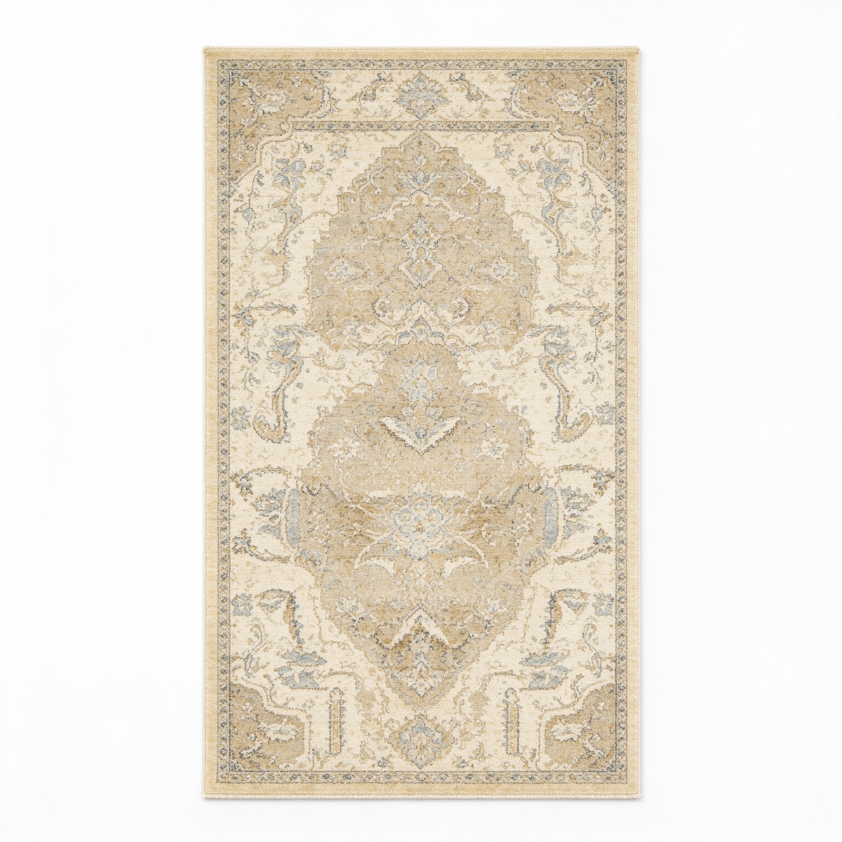 Erice Traditional White Rug