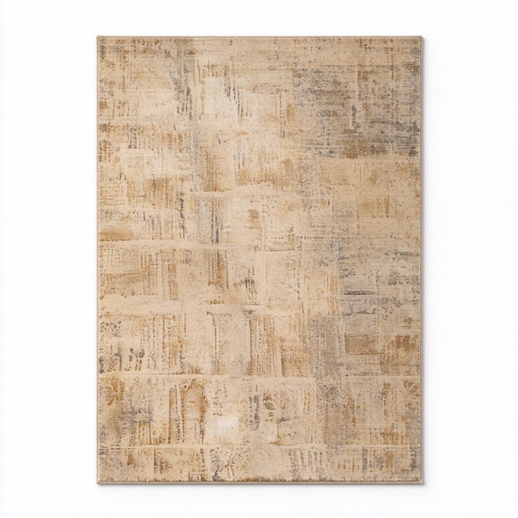 Geometric Grey Yellow Rug