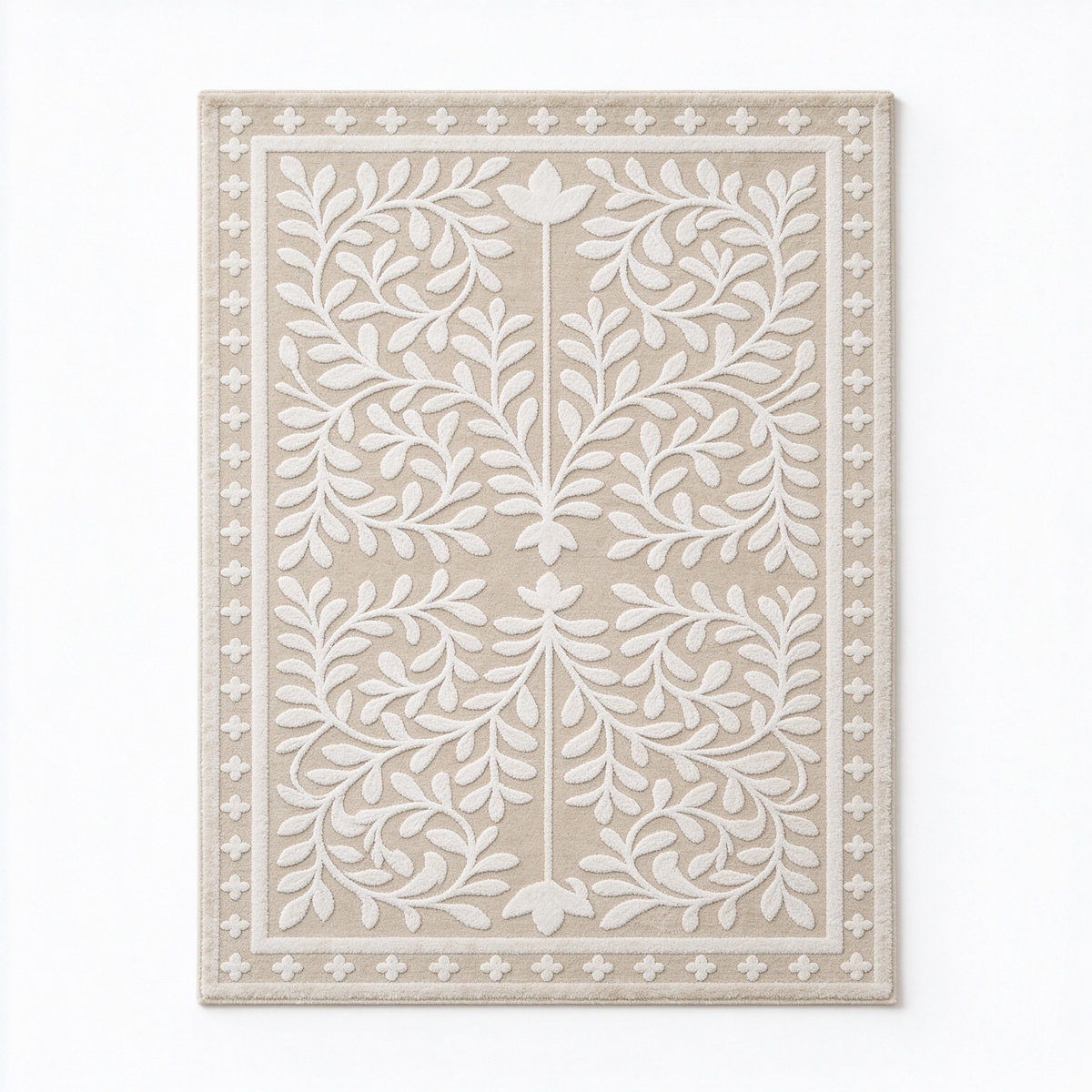 Wool & Viscose in Olive Rug