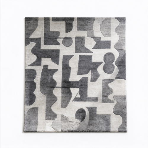 121100 Twinset In Gray & whitek Rug